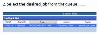 Feedback select job