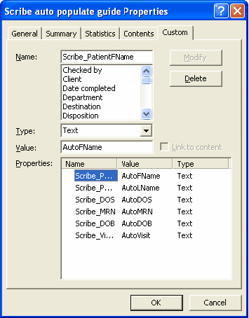 Setup Custom Properties